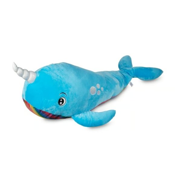 Spark Create Imagine Narwhal Whale /Unicorn 50" RARE LARGE Plush Stuffed Animal